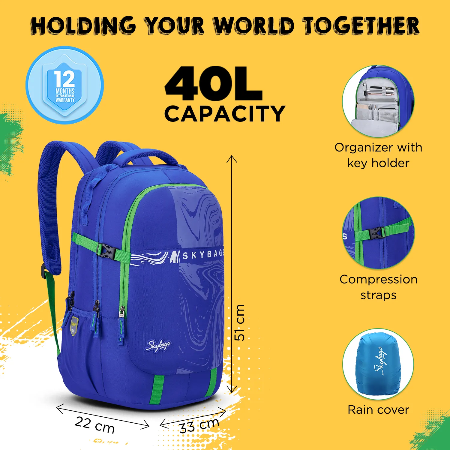 VESPER 40L LAPTOP BACKPACK 04 (E) BLUE