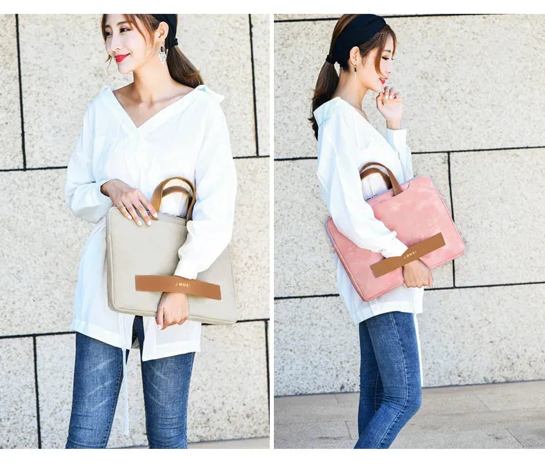 Women Laptop Leather Briefcase Office Bag Portable Ultrathin Computer Handbag Men Messenger Briefcases Notebook Bags Portafolio