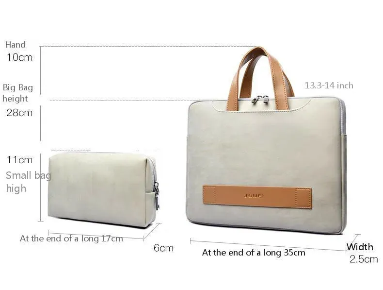 Women Laptop Leather Briefcase Office Bag Portable Ultrathin Computer Handbag Men Messenger Briefcases Notebook Bags Portafolio
