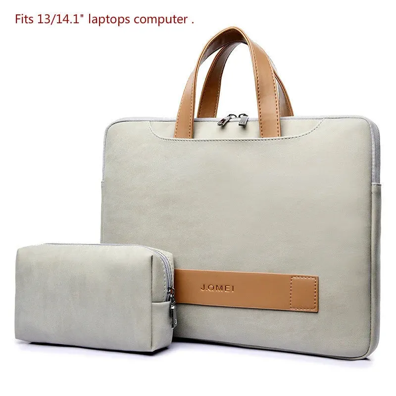 Women Laptop Leather Briefcase Office Bag Portable Ultrathin Computer Handbag Men Messenger Briefcases Notebook Bags Portafolio