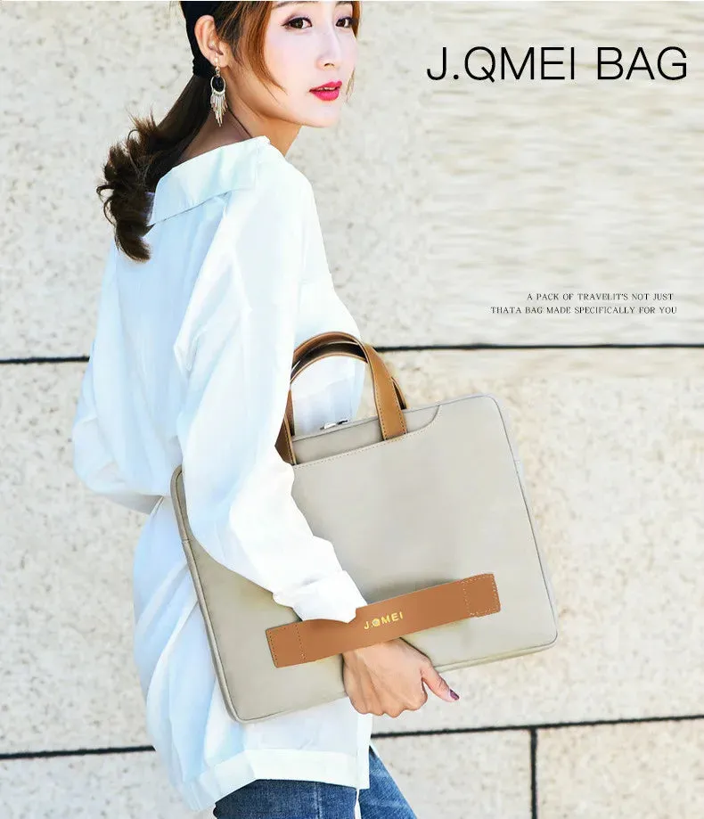 Women Laptop Leather Briefcase Office Bag Portable Ultrathin Computer Handbag Men Messenger Briefcases Notebook Bags Portafolio