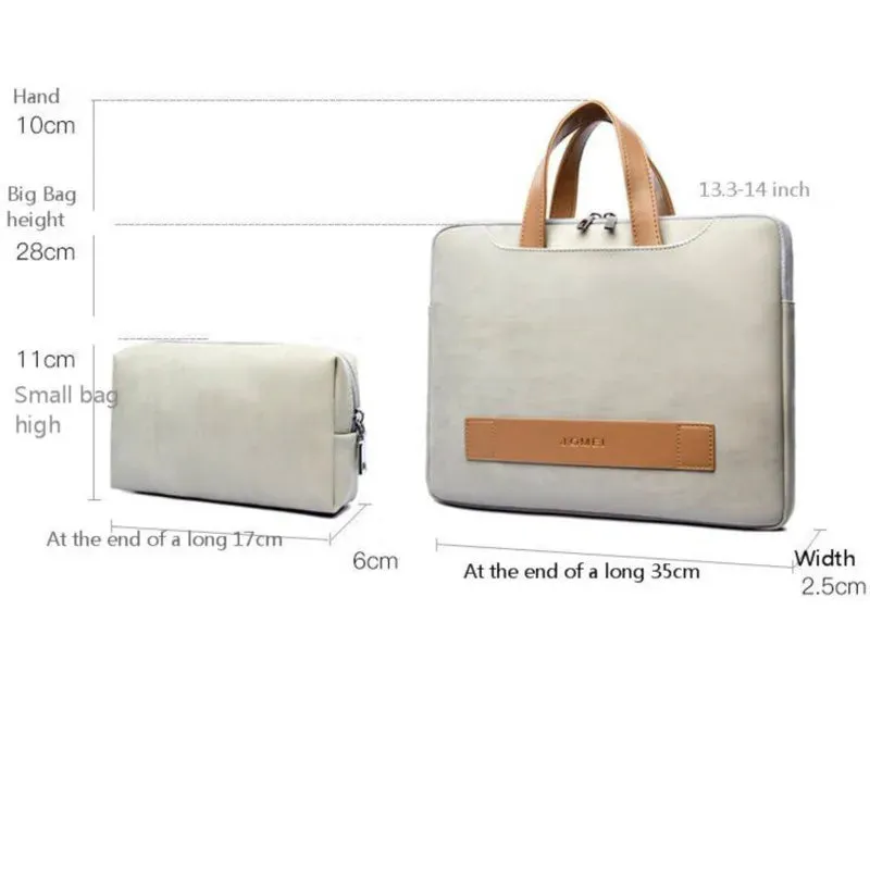 Women Laptop Leather Briefcase Office Bag Portable Ultrathin Computer Handbag Men Messenger Briefcases Notebook Bags Portafolio