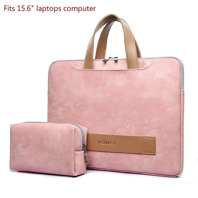 Women Laptop Leather Briefcase Office Bag Portable Ultrathin Computer Handbag Men Messenger Briefcases Notebook Bags Portafolio