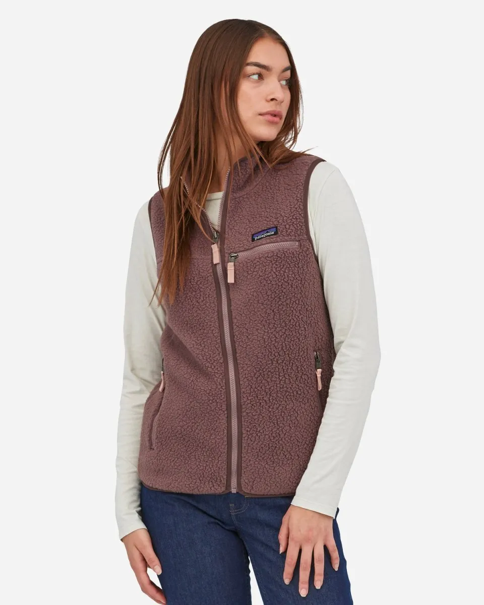W's Retro Pile Vest - Dusky Brown